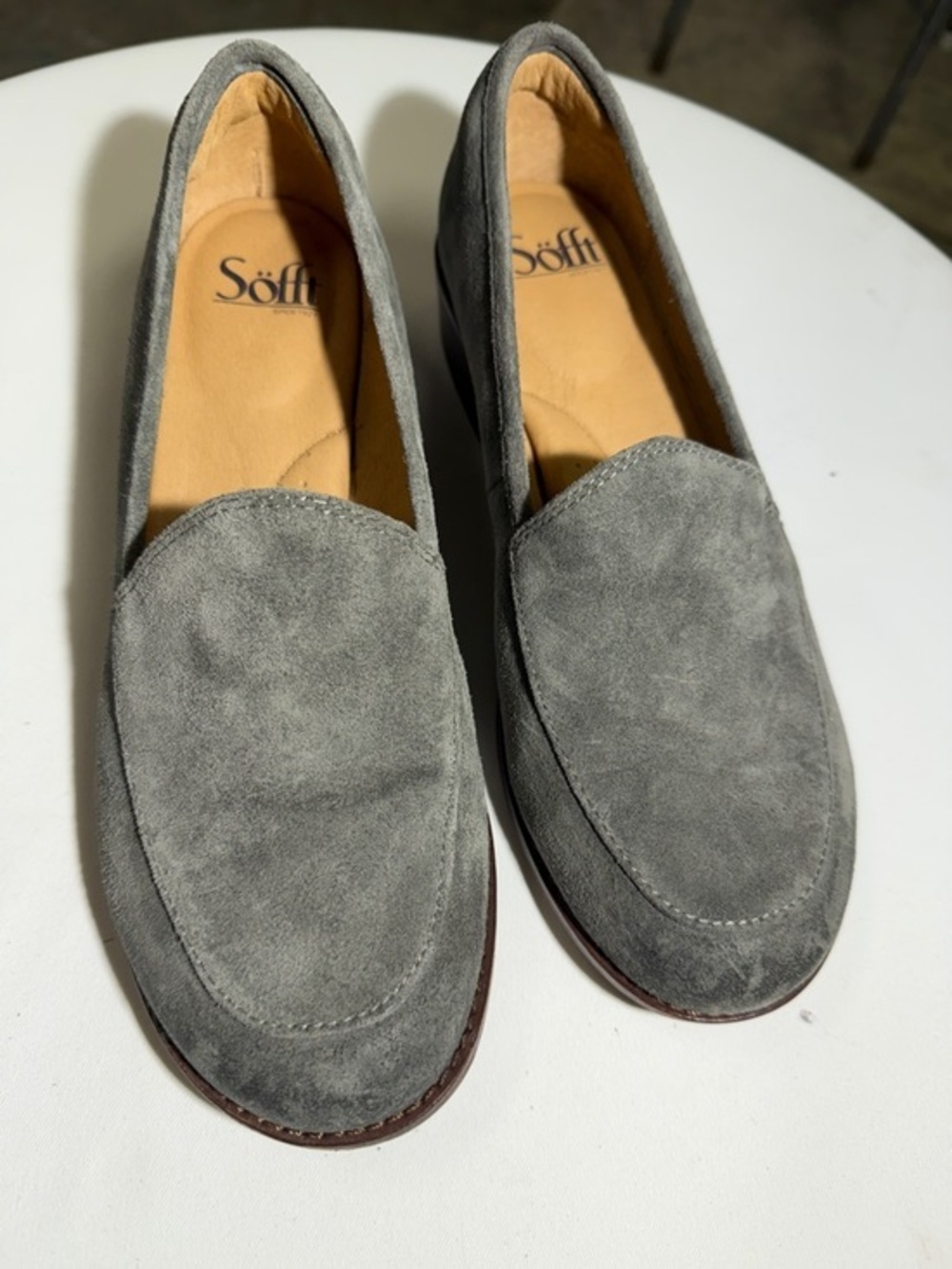 Söfft Gray Suede Women's Slip-On Loafers NWOT or Box